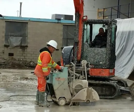 Man on construction site